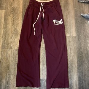 Maroon Pink Victoria Secret Boyfriend Sweatpants💋